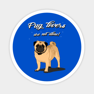 Pug lovers cute Magnet